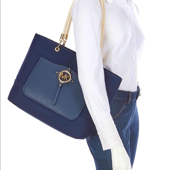 MICHAEL KORS LG ROPE TOTE HANDBAG - Picture 3 of 16